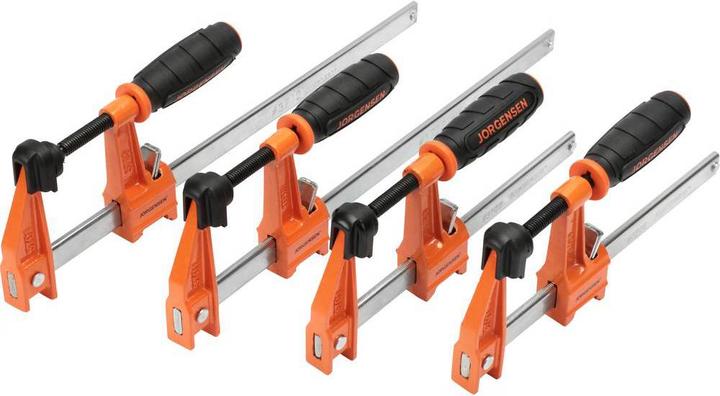Produktbild Jorgensen 4er-Satz Mittelschwere Stahlklemmen (2-15 cm, 2-30 cm) (30 mm)