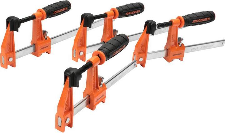 Produktbild Jorgensen 4er-Satz Mittelschwere Stahlklemmen (2-15 cm, 2-30 cm) (30 mm)
