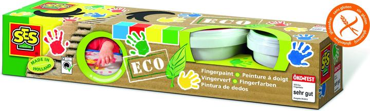 Ses Pittura a dita ECO (Verde, Rosso, Giallo, 440 ml)
