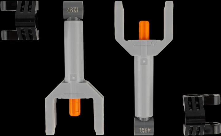 Immagine prodotto LEGO Technic 2 x Linearantrieb Stellzylinder mit Halterung NEU! Teile 4 Stueck