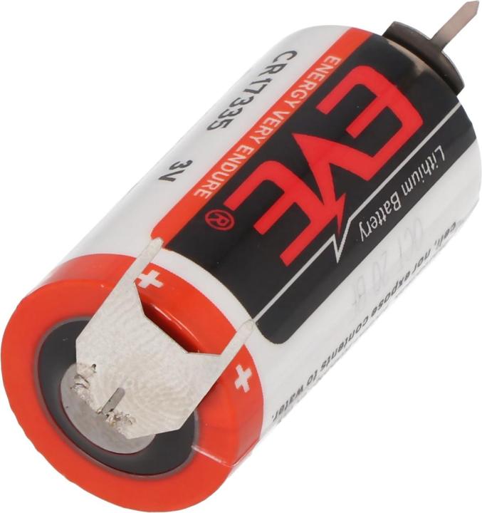 Actual product image Eve Battery CR17335, 2/3A with print contacts ++/- 7,6mm (1 pcs., 1550 mAh)