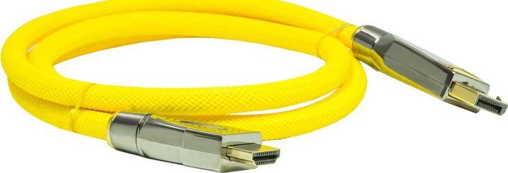 Produktbild Python Anschlusskabel DisplayPort 1.2 an HDMI 2.0, 4K2K / UHD, 24K vergoldete Kontakte, OFC, Nylongeflecht (1 m, DisplayPort)