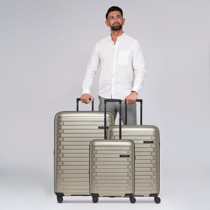 Actual product image Pactastic Collection 04 THE THREE SET + 4 wheels suitcase set, 3-piece with stretch fold (216 l, XL (from 140l))