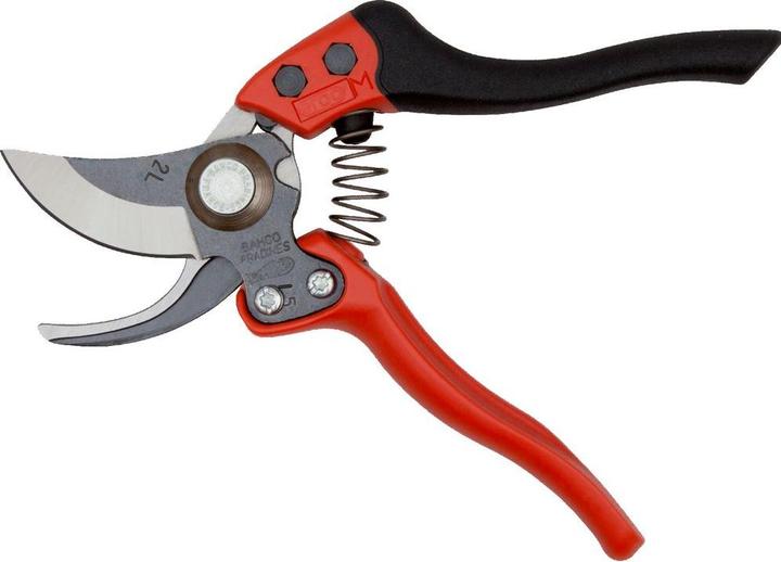 Actual product image Bahco ERGO medium-sized 20 mm bypass pruning shears with fixed handle with elastomer coating