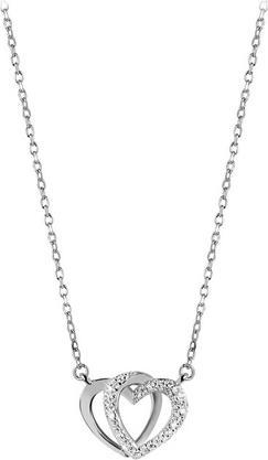 Beneto Silver necklace with heart AGS779 / 48 (chain. pendant) (L)