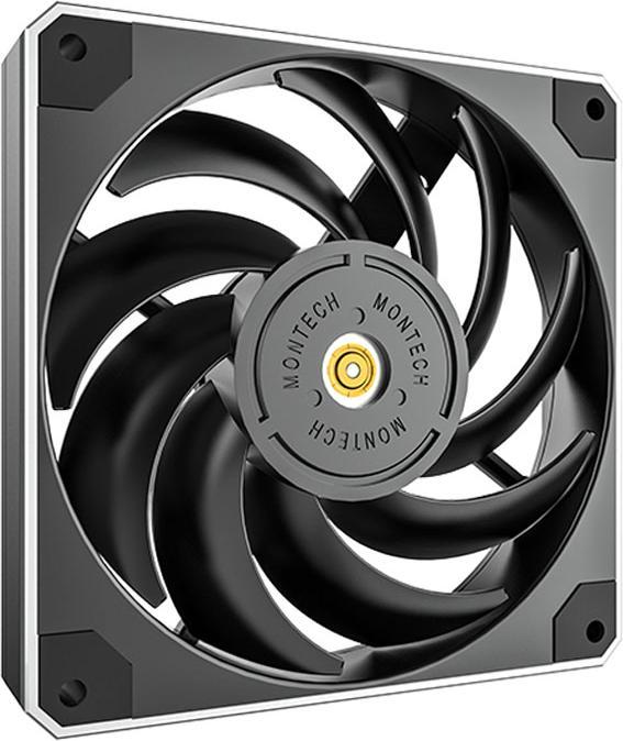 Actual product image Montech Metal120 PWM fan - 120 mm, black (120 mm, 1 x)
