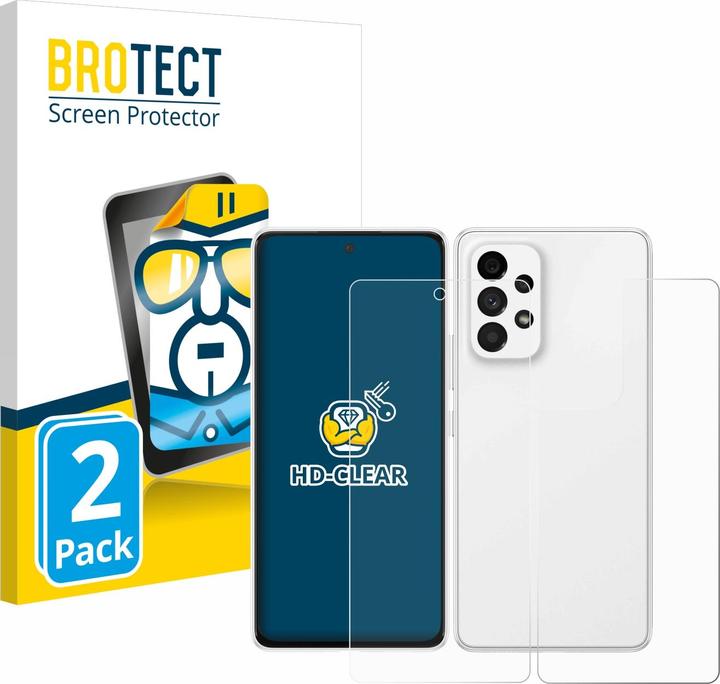 Produktbild BROTECT Schutzfolie Displayschutz Klar (2 Stück, Samsung Galaxy A53 5G)