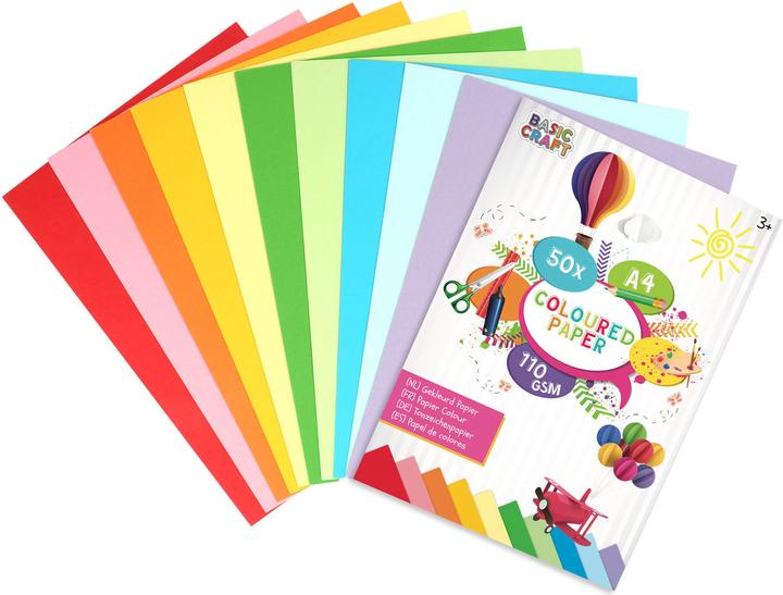 Grafix Farbiges Papier A4 (110 g/m², 50 x)