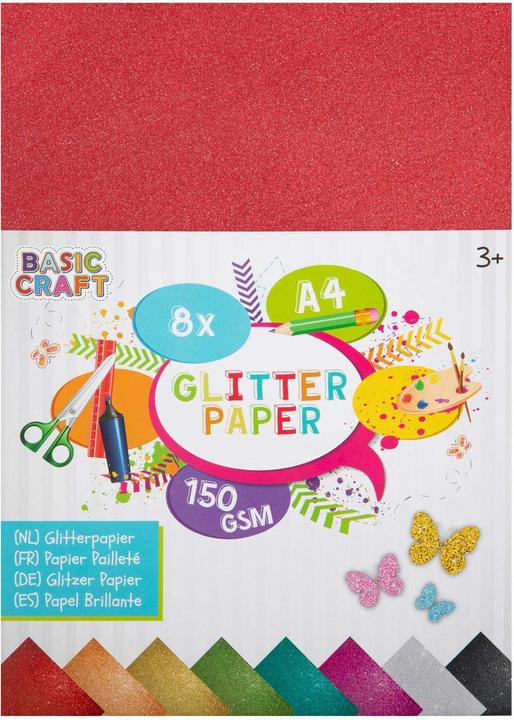 Actual product image Grafix Glitter paper A4 8 sheets, 150 g / m² (150 g/m², 8 x)