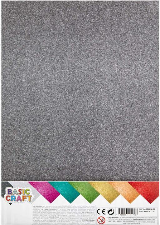Actual product image Grafix Glitter paper A4 8 sheets, 150 g / m² (150 g/m², 8 x)