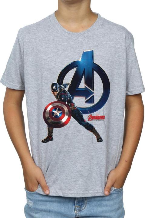 Immagine prodotto Captain America Pose Maglietta Ragazzi (140, 146)