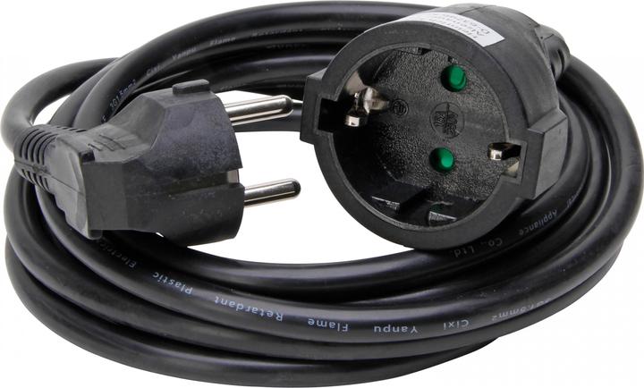Kopp Extension, earthing contact plug and earthing contact socket with 3m cable, increased contact (3 m, CEE 7/3)