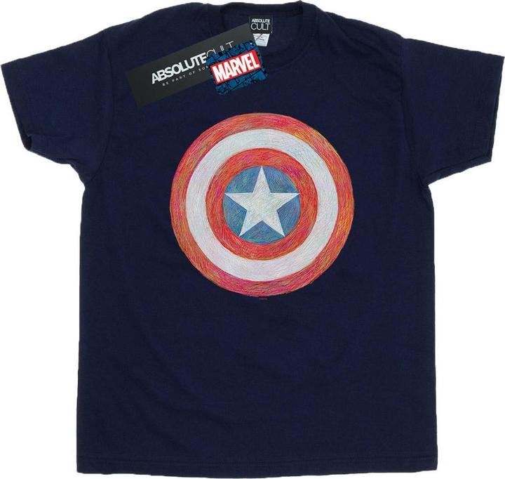Captain America Sketched Shield TShirt (S)