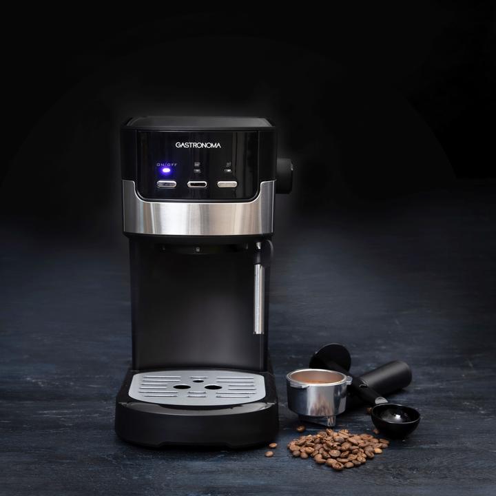 Produktbild Gastronoma -Kolbenmaschine - Espresso -Kaffeemaschine mit gemahlenen Bohnen und Milchfrother - 18110 (EU-Stecker)