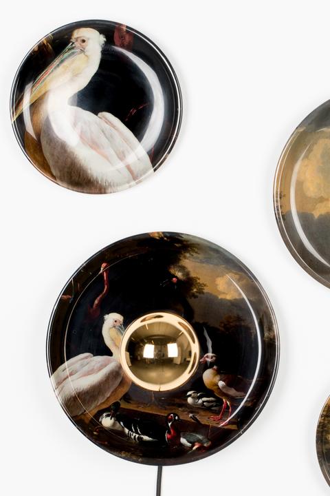 Produktbild Bold Monkey No Food Here wall lamp (set of 4) birds (E27)