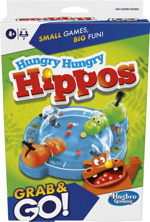 Actual product image Hasbro Gaming Hungry Hungry Hippos Grab & Go