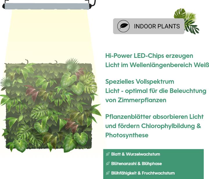 Produktbild Parus by Venso Wall Spot 150cm, Abstrahlwinkel 30°, LED Wachstumslampe, Grow Light für Zimmerpflanze (LED, 245 V)
