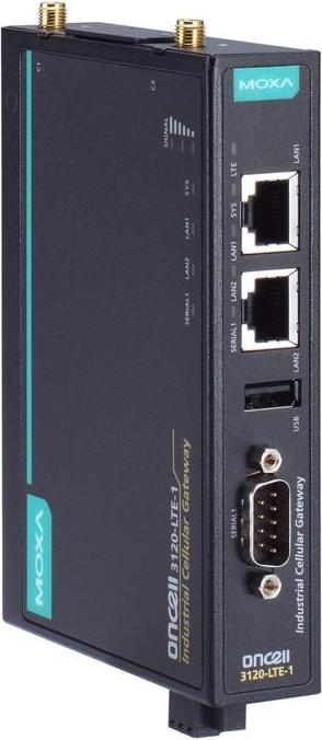 Produktbild Moxa ONCELL 3120-LTE-1-AU-T - Industrielles LTE Cat. 1 Mobilfunk-Gateway, B3B5B8B28