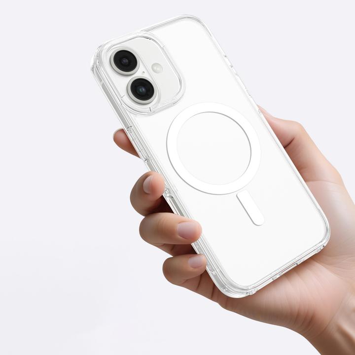 Produktbild Amazingthing Minimal Mag Case mit Magnetring für iPhone 16 - Transparent (Apple iPhone 16)