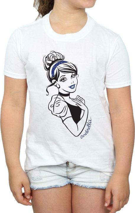 Immagine prodotto Disney Princess Cinderella Glitter Maglietta Ragazze (140, 146)
