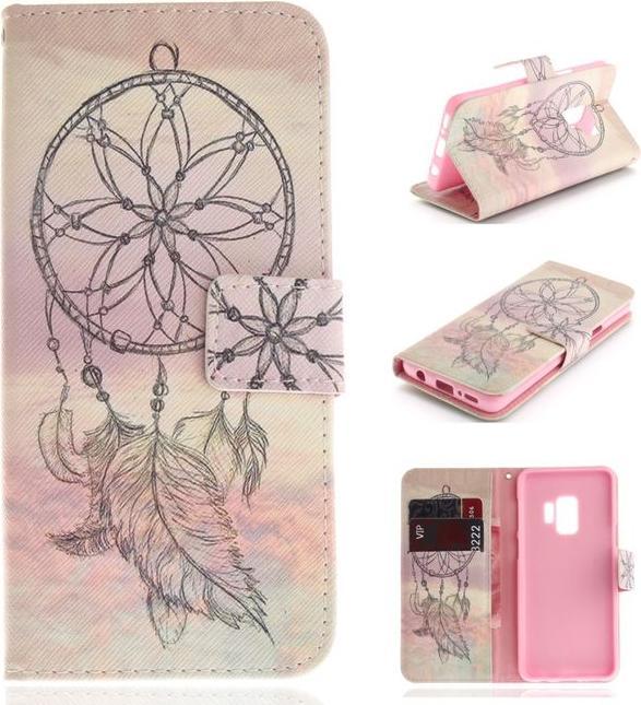 Produktbild Leder Bookcover Hülle mit Muster (Samsung Galaxy S9+)