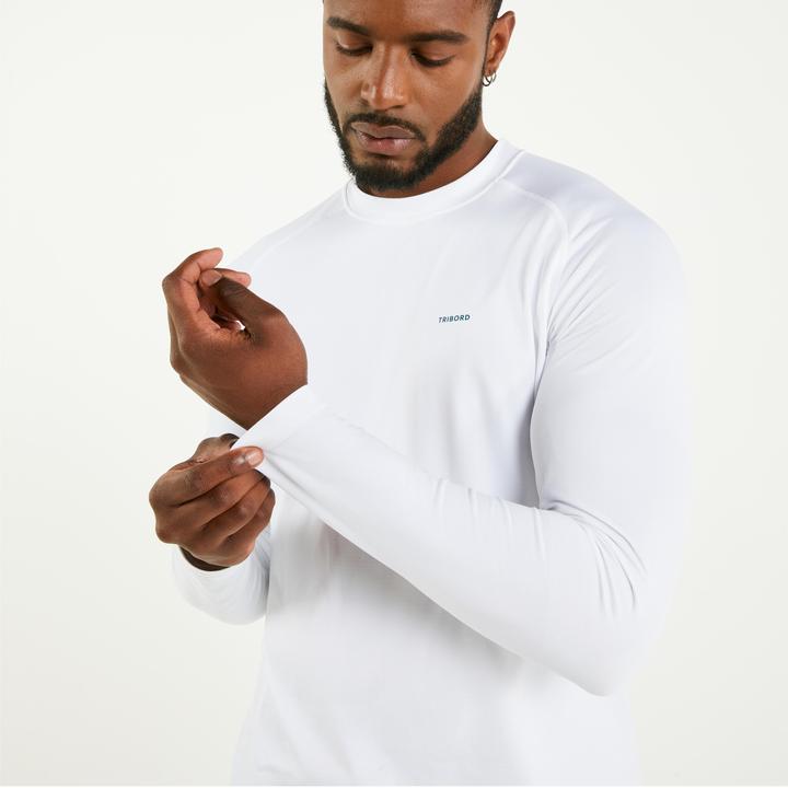 Produktbild Tribord Segelshirt langarm Herren UV-Schutz 500 weiss (3XL)