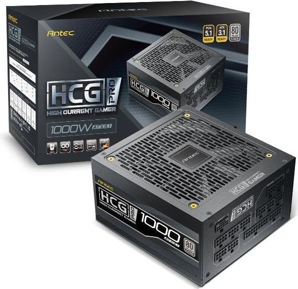 Antec Power supply HCG 1000 PRO P EC ATX3.1 Modular 80+ Platinum retail (1000 W)