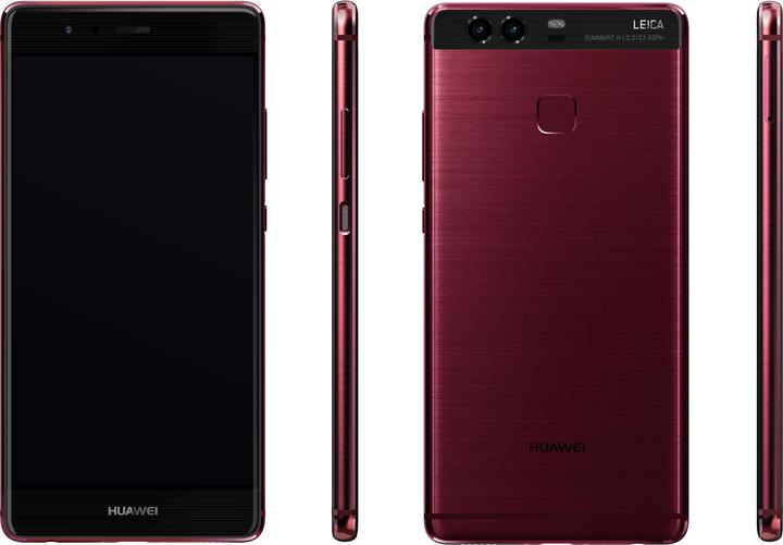 Huawei P9 (32 GB, Red, 5.20", Single SIM, 12 Mpx, 4G)