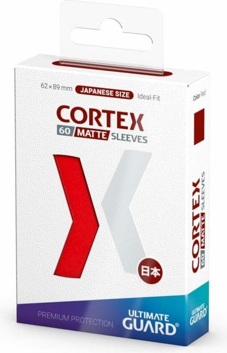 Image du produit Ultimate Guard 60 pochettes Cortex Sleeves format japonais Rouge Mat