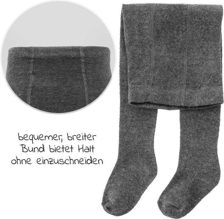 Produktbild La Loona LaLoona Baby-Strumpfhosen Strumpfhose 2er Pack - Dunkelgrau - (74/80)