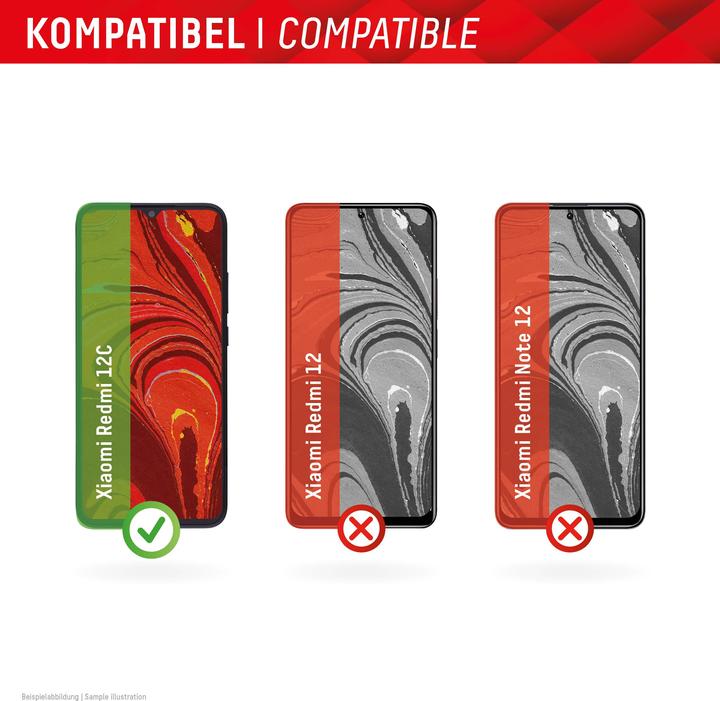 Actual product image Displex Smart Glass, Displayschutzfolie (1 Piece, Xiaomi Redmi 12C)