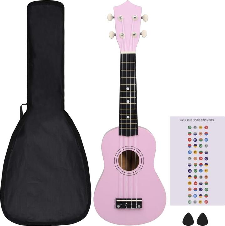 VidaXL Set di ukulele soprano con borsa per bambini da 21 pollici (Soprano, Soprano)