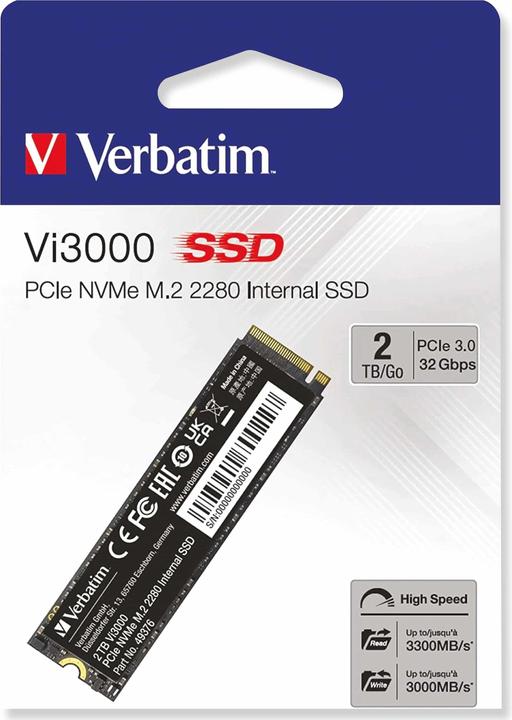 Verbatim Vi3000 (2000 GB, M.2 2280)