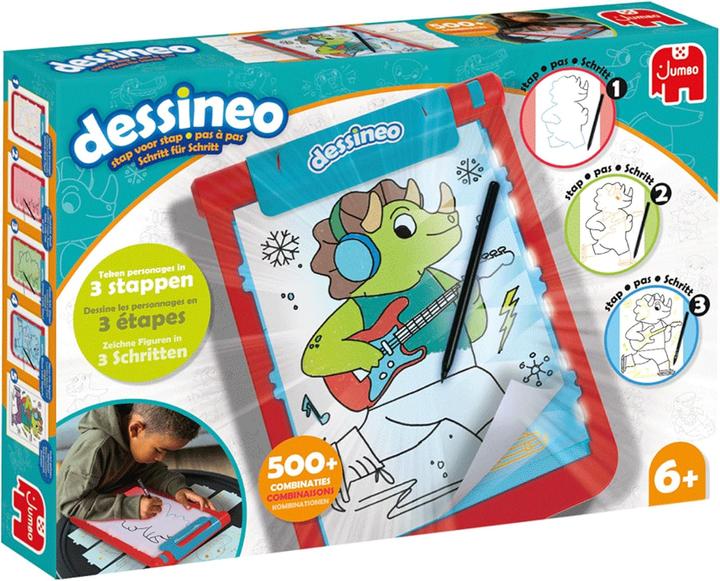 Image du produit Jumbo Planche à dessin de personnages Dessineo pas à pas