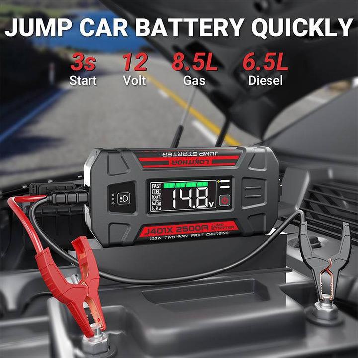 Actual product image Lokithor Powerbank / Jump starter J401X - 2500A 12V 74Wh (2500 A)