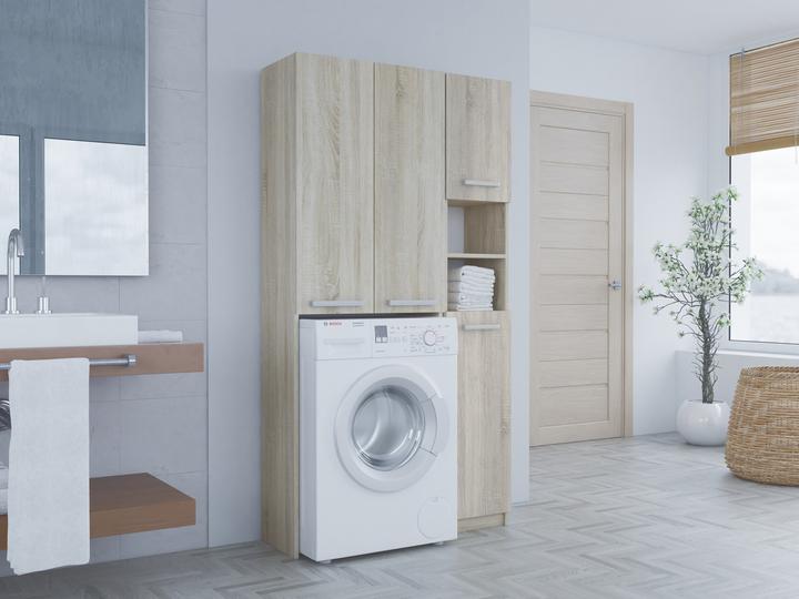 Actual product image Topeshop ZESTAW MARPOL DD SONOMA Storage cabinet for bathroom Oak