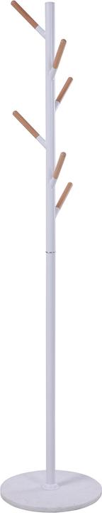 Produktbild En.Casa Garderobenständer Nacka 172x37 cm Weiss + Holzoptik