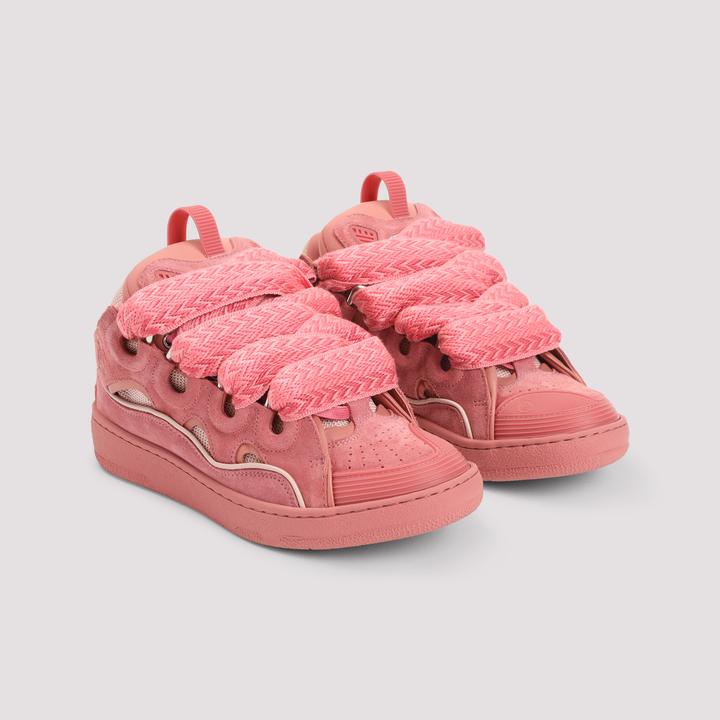 Produktbild Lanvin curb suede sneakers pink color (36)