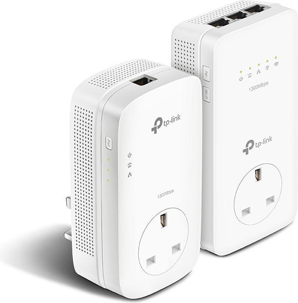 Image du produit TP-Link AV1200 GigabitPowerline ac WLAN KIT avec prise avant jusqu'à 1200Mbps de débit de données en (1200 Mbit/s)