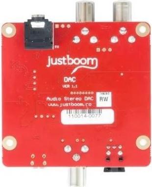 Actual product image Pi Supply JUSTBOOM DAC - 24-bit DAC add-on board