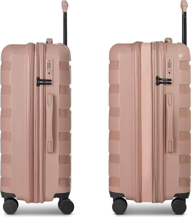Actual product image D&N South Dakota 4 Rollen Kofferset 3-teilig mit Dehnfalte (203 l, XL (from 140l))