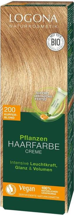 Produktbild Logona Pflanzenhaarfarbe Creme (200 kupferblond)