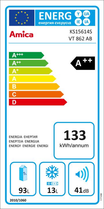 Energie-Label Amica KS 15614 S (106 l)