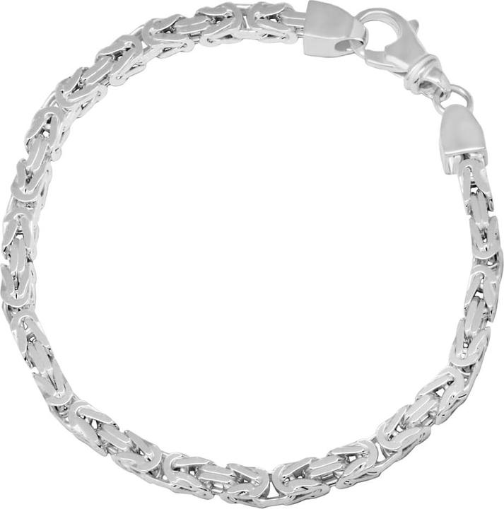 Candy Armband Königskette Herakles 3.8 mm, 925 Sterling Silber (21 cm, 925er Sterlingsilber)
