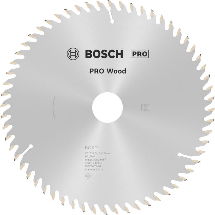 Produktbild Bosch Professional Zubehör PRO Wood Kreissägeblatt, 210 x 2.8 x 30 mm