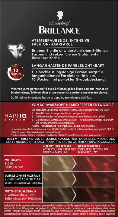 Image du produit Schwarzkopf Brillance Brillance (842 Rouge cachemire)