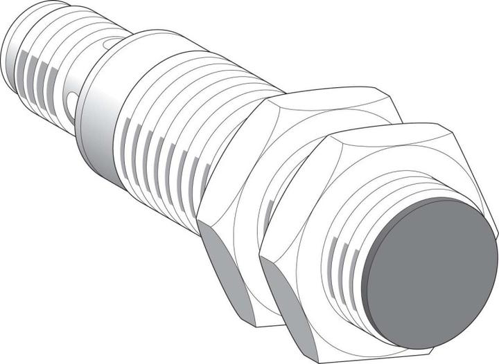Actual product image TE Sensors Sensor, Inductive M18 8mm, PNP NO, M12 (Switch)