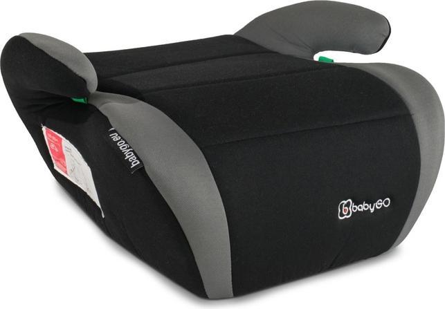 Actual product image BabyGo - Sitzerhöhung BOOSTER i-Size - schwarz/grau (Booster seat, ECE R129/i-Size Standard)