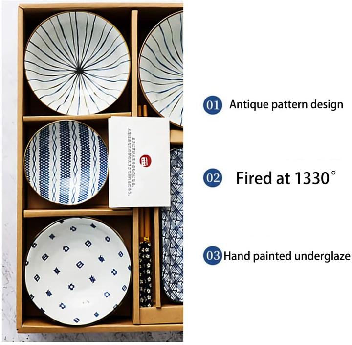 Produktbild Watenkliy Japanisches Geschirr Set (6 Stück)