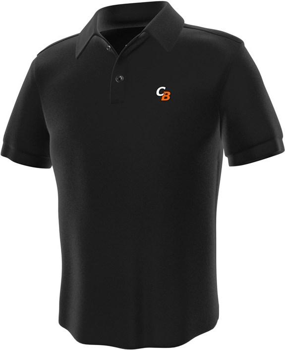 GamersWear Spielerbekleidung Computer Base Polo Schwarz (S) (0170-S) (S)